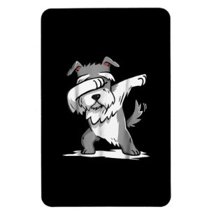 Íman Schnauzer Cute Dabbing Funny Dab Dance Gift