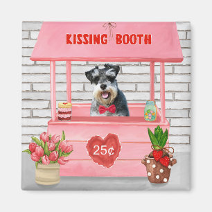 Íman Schnauzer Dia de os namorados Cachorro Beijando Bo