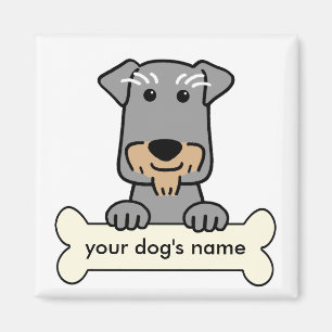 Íman Schnauzer diminuto personalizado