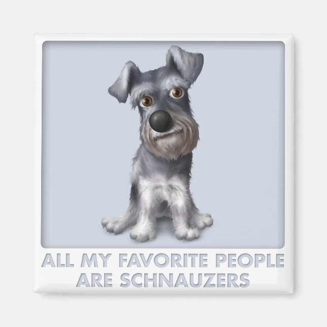 Íman Schnauzer Favorite (Frente)