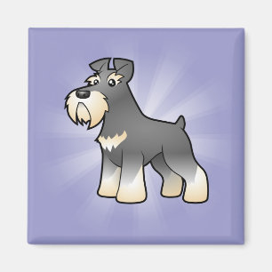 Íman Schnauzer gigante/padrão/diminuto dos desenhos