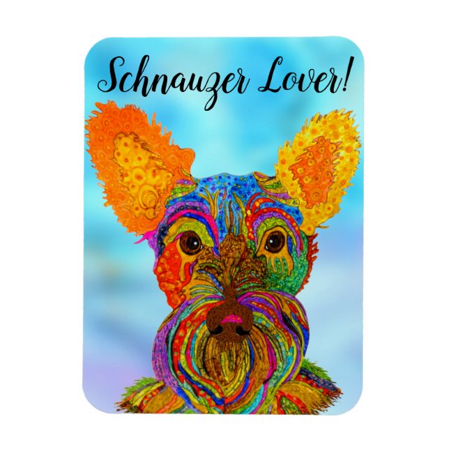 Íman Schnauzer Magnet 3"x4" (Vertical)