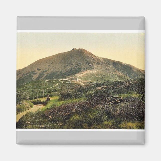 Íman Schneekoppe, com Kammpartie, Riesengebirge, G (Frente)