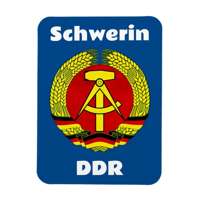 Íman Schwerin, DDR, Schwerin, Alemanha, Ossi da Alemanh (Vertical)