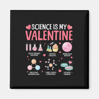 Íman Science Is My Valentine Stem Love Chemistry Hearts