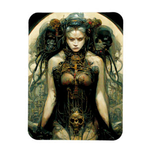 Íman Scientific Tech Woman Fantasy Sci-Fi