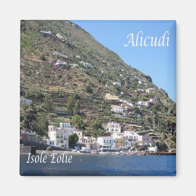 Íman SCL051 ALICUDI, ILHAS AEOLIANAS, Sicília, Fridge (Frente)
