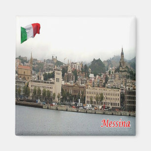 Íman SCL078 MESSINA Cityscape - Sicília - Itália - Frid