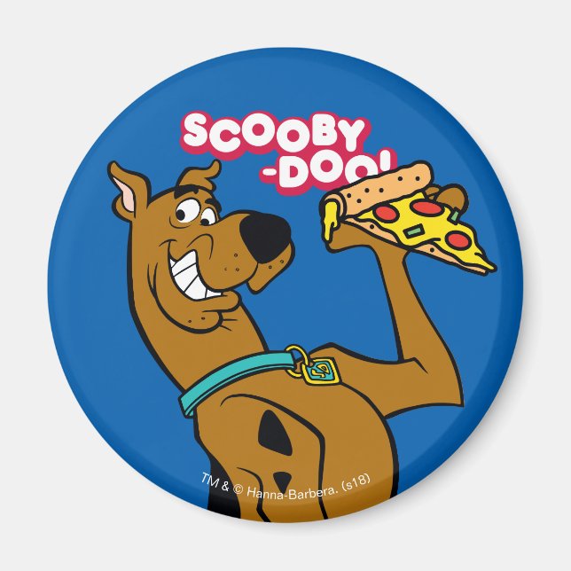 Íman Scooby Doo Com Pizza Slice (Frente)