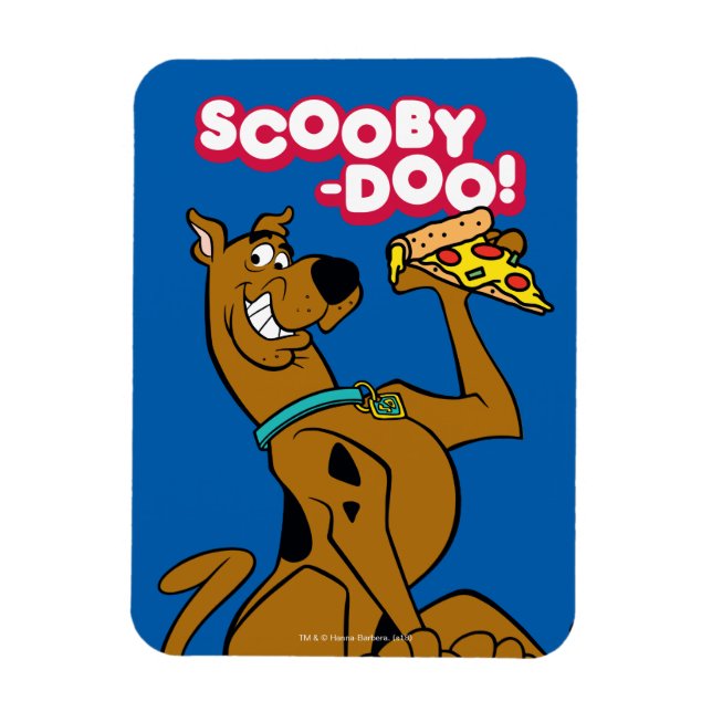 Íman Scooby Doo Com Pizza Slice (Vertical)