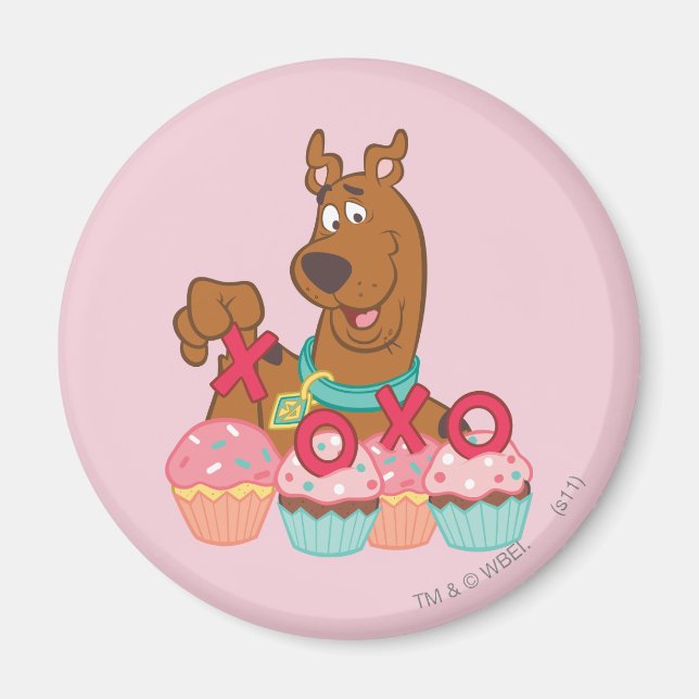 Íman Scooby Doo - Cupcakes Scooby XOXO (Frente)