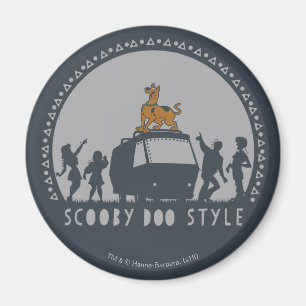 Íman Scooby-Doo Estilo Tribal Van Silhueta