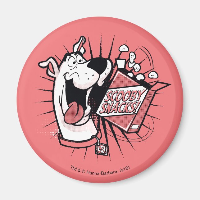 Íman Scooby-Doo Halftone Scooby Snacks (Frente)