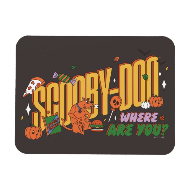 Íman Scooby-Doo Halloween Snack Logo (Horizontal)