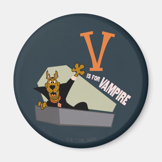 Íman Scooby-Doo | V é para Vampiro (Frente)