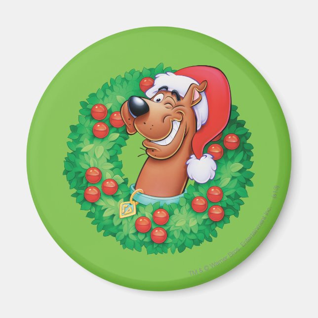 Íman Scooby em Wreath (Frente)