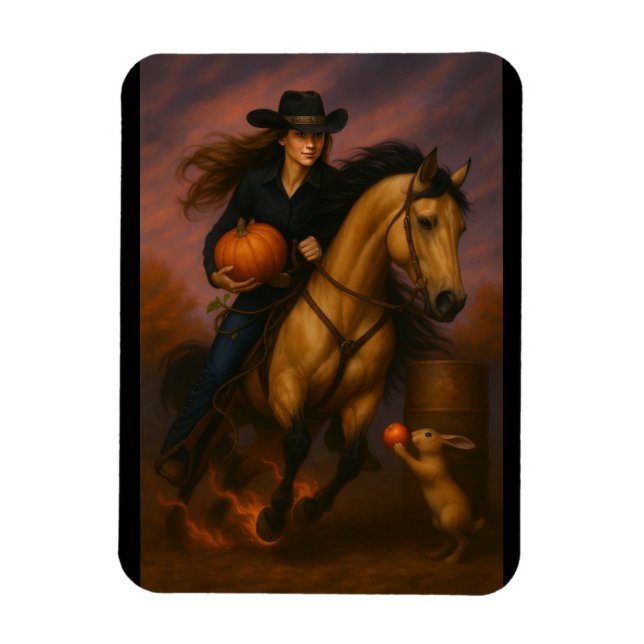 Íman Scorching Fast Barrel Racing Team! (Vertical)