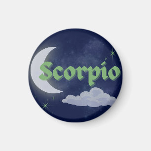 Íman Scorpio Celestial Estética Moon Stars Art
