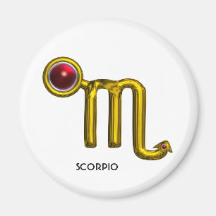 ÍMAN SCORPIO / DOURADO SINAL ZODIACAL JEWEL