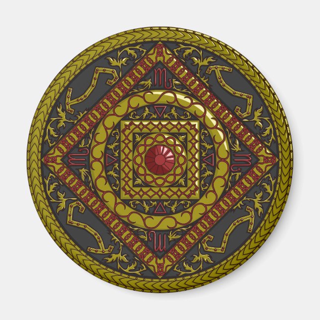 Íman Scorpio Mandala (Frente)