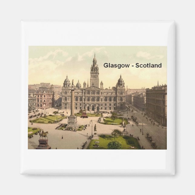 Íman Scotland Glasgow George Square (Rua.K.) (Frente)
