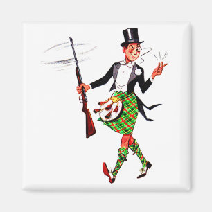 Íman Scotsman jaunty com rifle