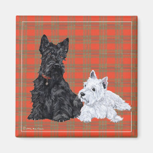 Íman Scottie Adulto & Filhote Westie