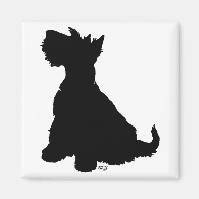 Íman Scottie Dog Sentado (Frente)