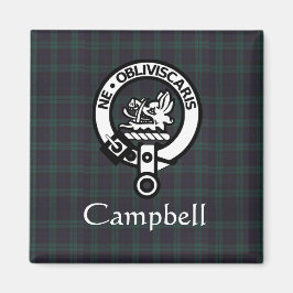 Íman Scottish Campbell Crest Crachá & Tartan