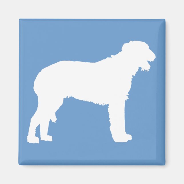 Íman Scottish Deerhound (branco) (Frente)