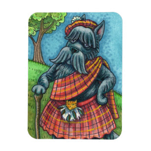 Íman SCOTTISH TERRIER, SCOTTIE DOG PRIDE Kilt Sporran