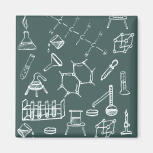Íman Scribbles químicos do equipamento de laboratório