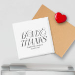 Íman Script de Caligrafia de Obrigados e Amor Elegante<br><div class="desc">Imagem de Script de Amor Elegante Moderno e Obrigados</div>