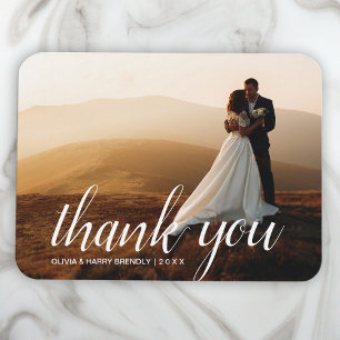 Íman Script de Casamento Elegante Presente de Imagem F