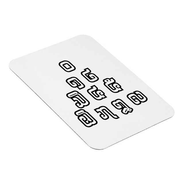 Íman Script de Língua Laociana da Pirâmide de Números d (Lado Direito)