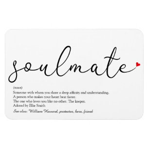 Íman Script Love Heart Soulmate Definition