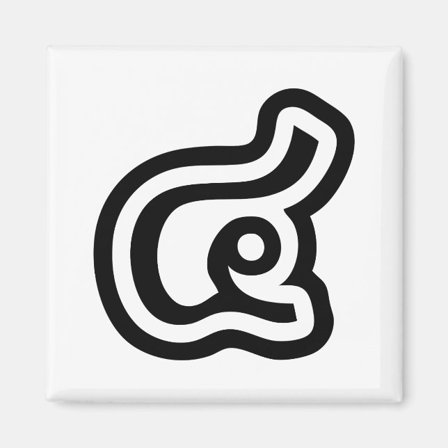 Íman Script Tailandês Número 4 / Quatro / ๔ (Consulte/S (Frente)