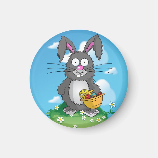 Íman Scruffy Easter Bunny (Frente)