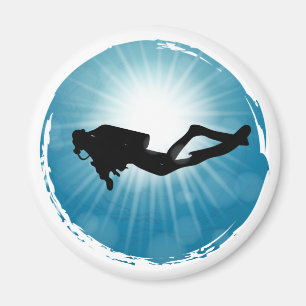 Íman Scuba Diver Raios de Luz Submarinos