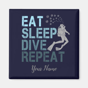 Íman Scuba Diving Coma Dissipador de Sono Repetindo diz