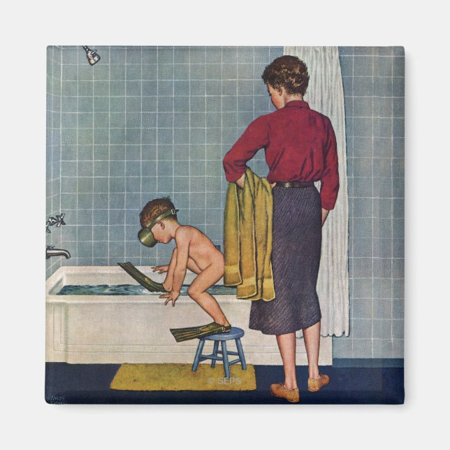 Íman Scuba na banheira (Frente)