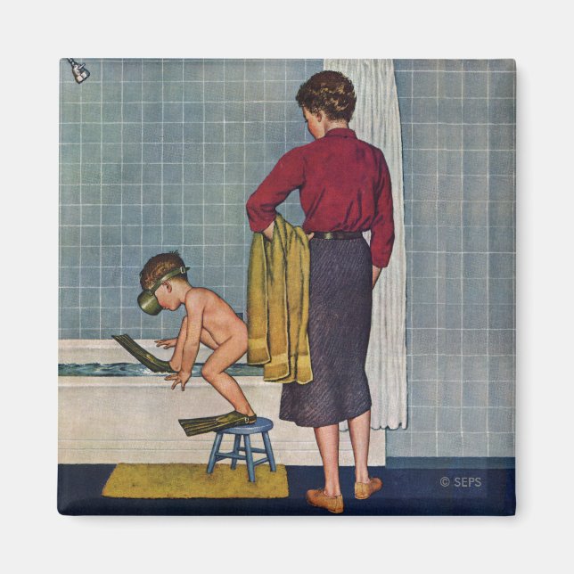 Íman Scuba na banheira (Frente)