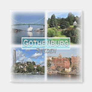 Íman SE0025 Europa, Suecia, Gotemburgo, geladeira