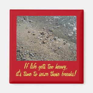 Íman Se a vida ficar com um ímã Inspiracional muito pes