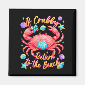 Íman Se Crabby Voltar à Praia Caranguejo de Verão