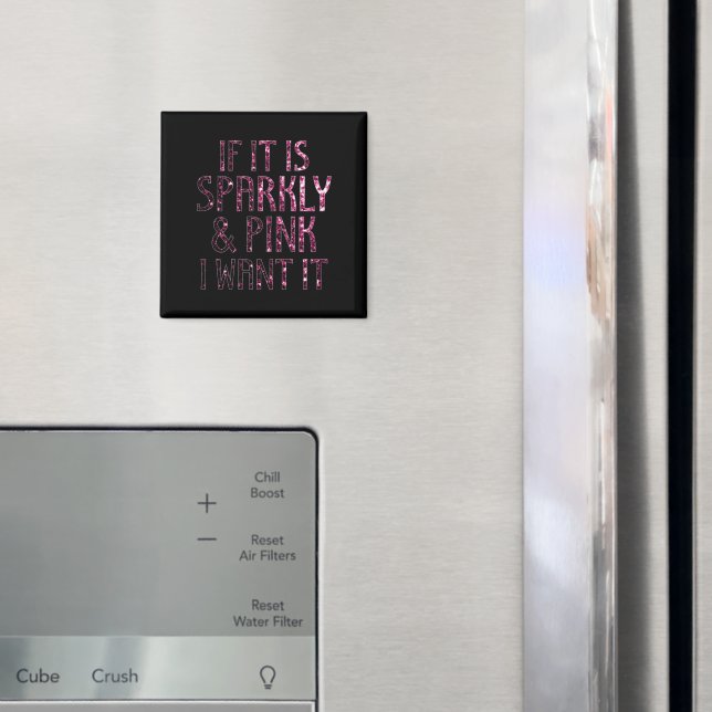 Íman Se é Brilhante e Rosa eu quero | Preto (In Situ (Fridge))