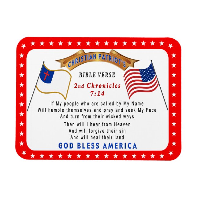 Íman Se minhas Pessoas se humilharem Verso Magnet (Horizontal)