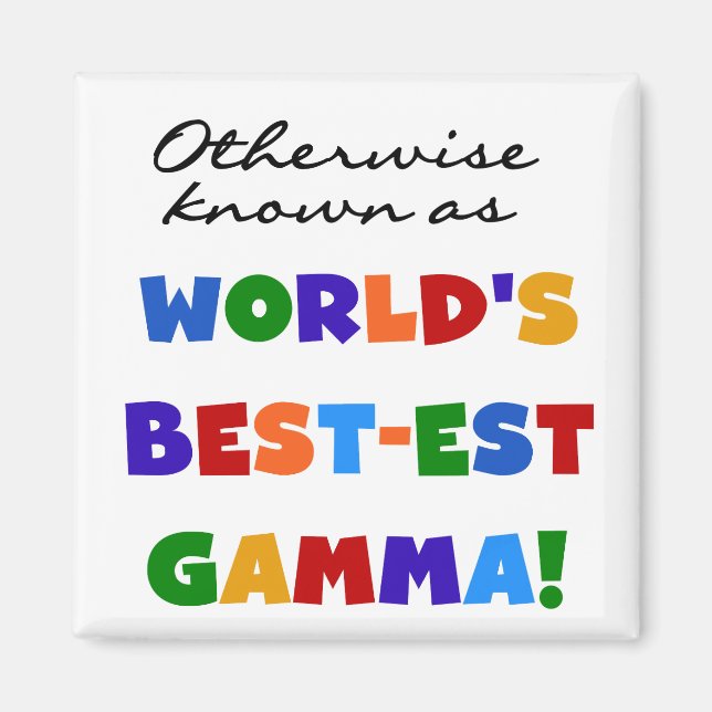 Íman Se não sabido como presentes da gama Melhor-est (Frente)