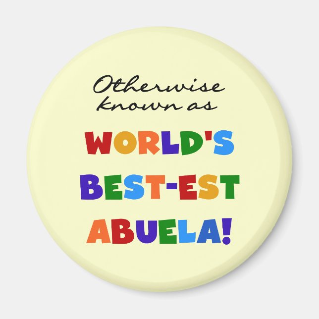 Íman Se não sabido como presentes do Melhor-est Abuela (Frente)