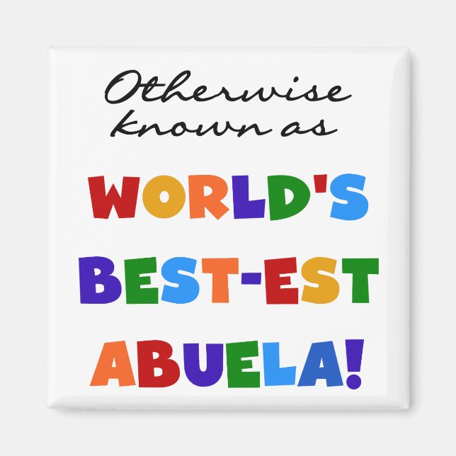 Íman Se não sabido como presentes do Melhor-est Abuela (Frente)